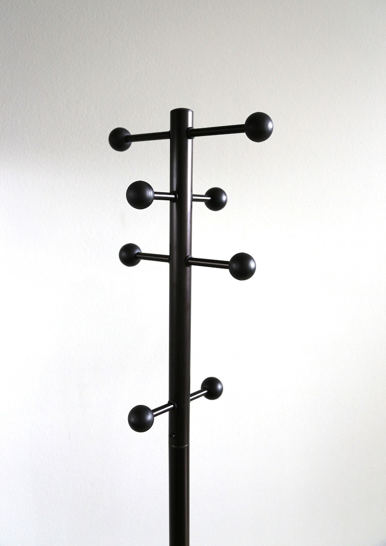 Cloths Rack Mcm Rare MCM Atomic Standing Coat Rack Dark Brown Powder Coated Steel ...