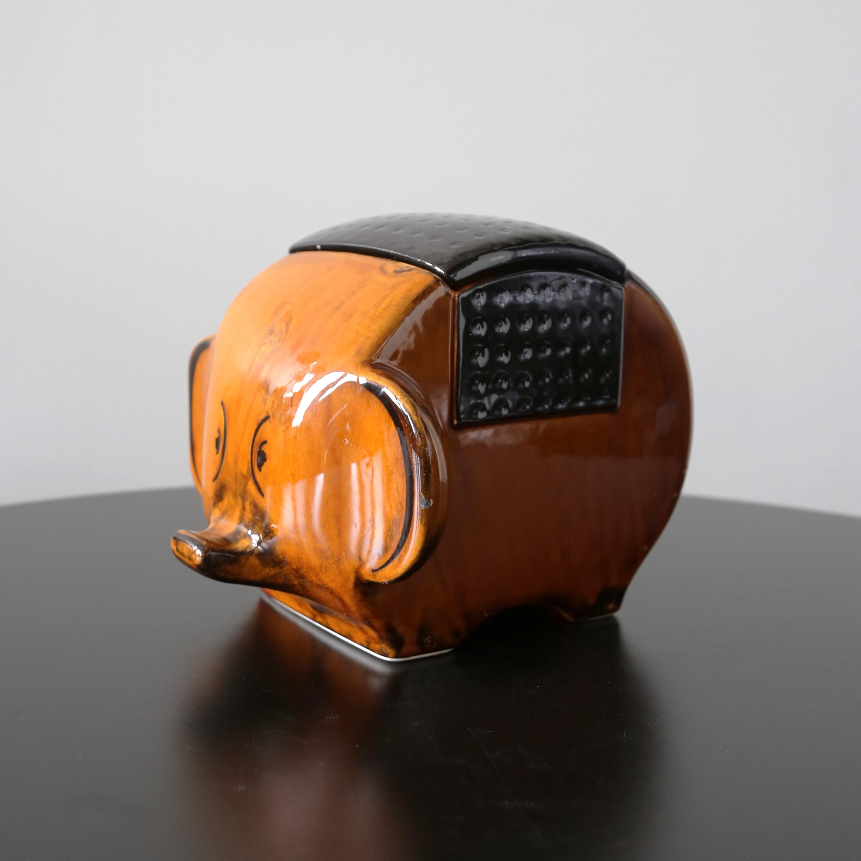 HTF ミッドセンチュリー エレファント クッキージャー ホリデー