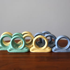 Vintage Fiesta Ware Ceramic Napkin Rings Sold Separately by
