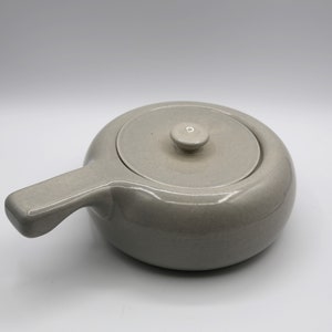 Russel Wright American Modern Granite Grey Covered Lidded Casserole Steubenville Mid Century Modern Vintage Dinnerware