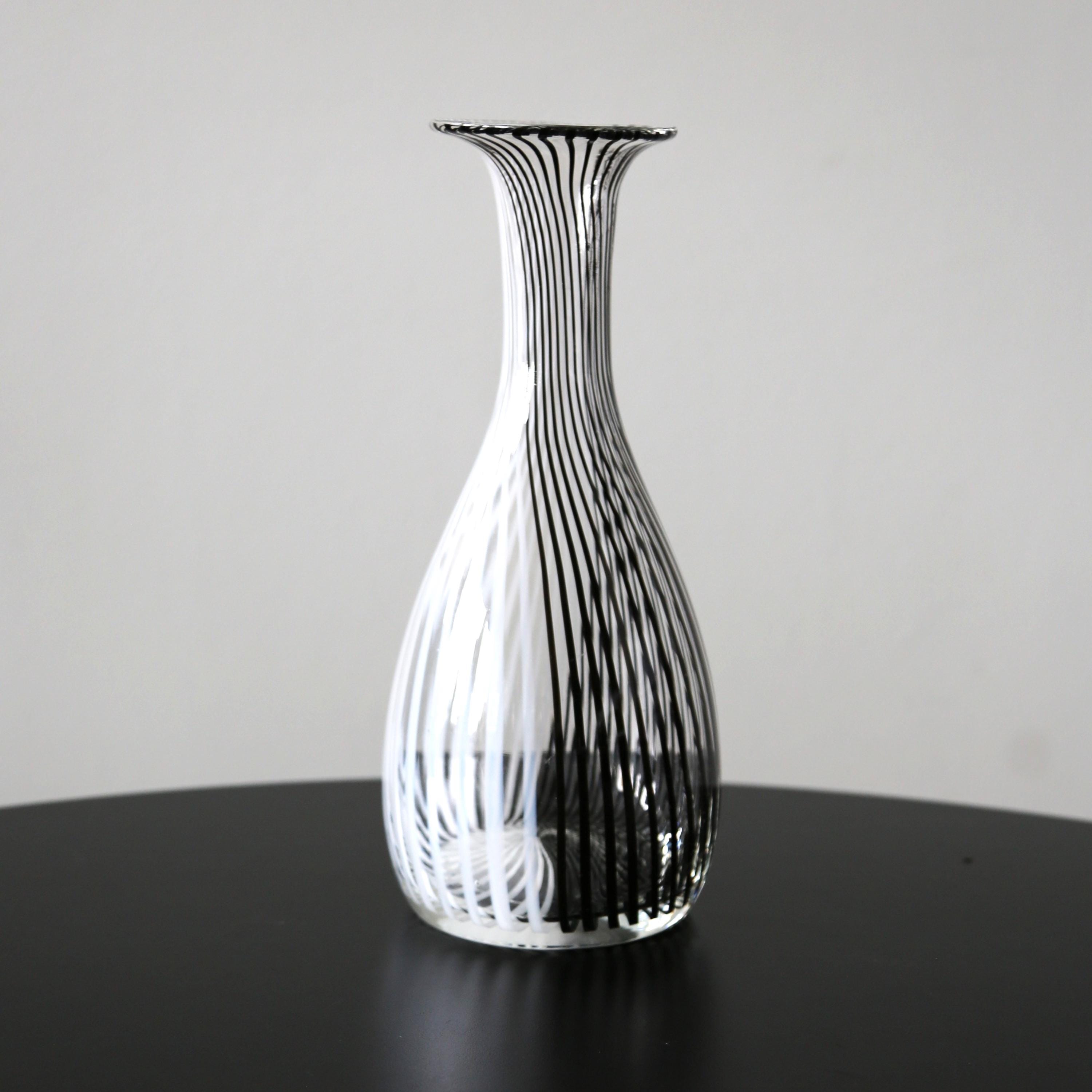 Dino Martens for Aureliano Toso Murano Vase Mid Century Mezza