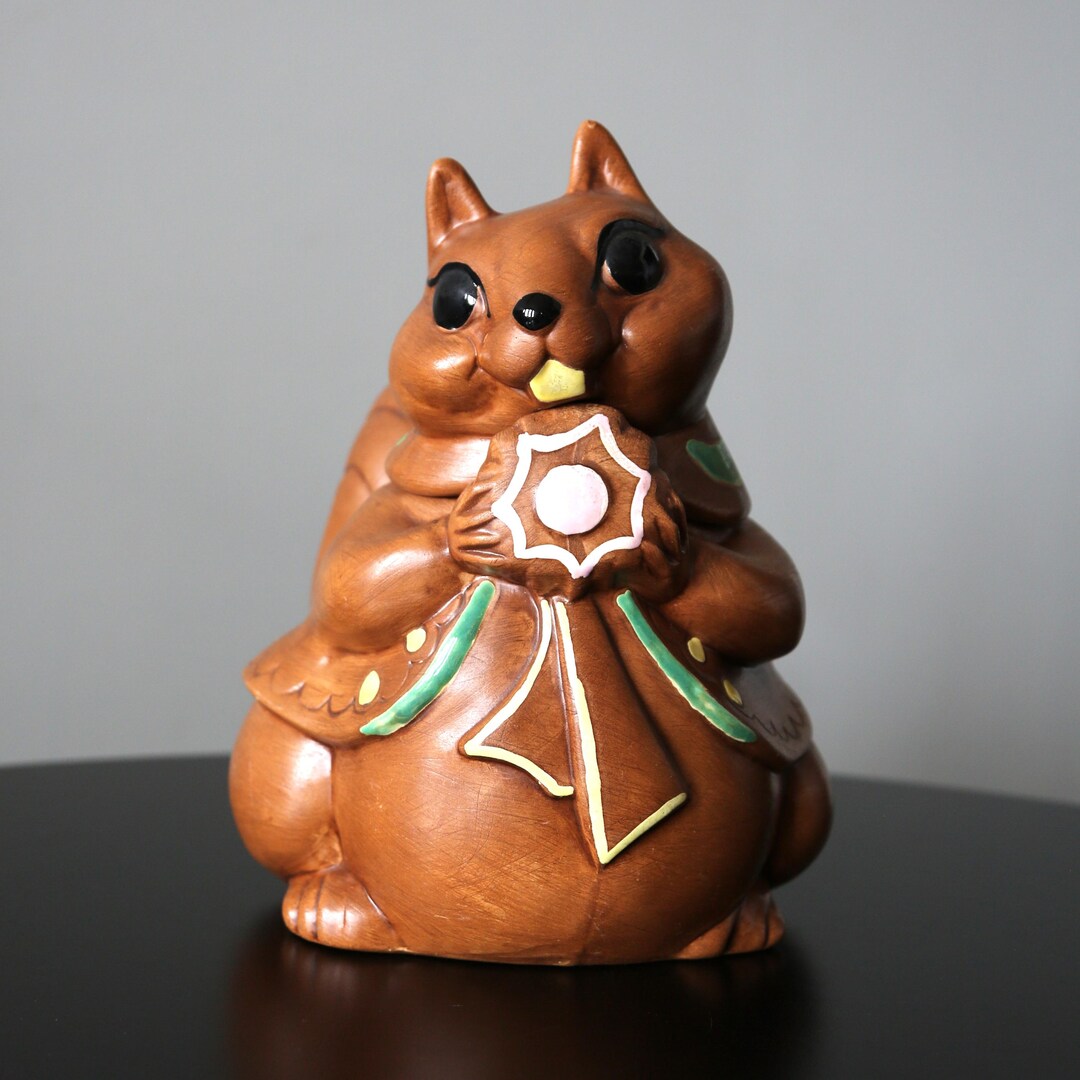 vintage】サル JAPAN 【1960s クッキージャー Japan 1950s, Vintage, Ceramic, Sealy, Royal Scarecrow, Jar, Cookie 陶器 置物 アンティーク雑貨