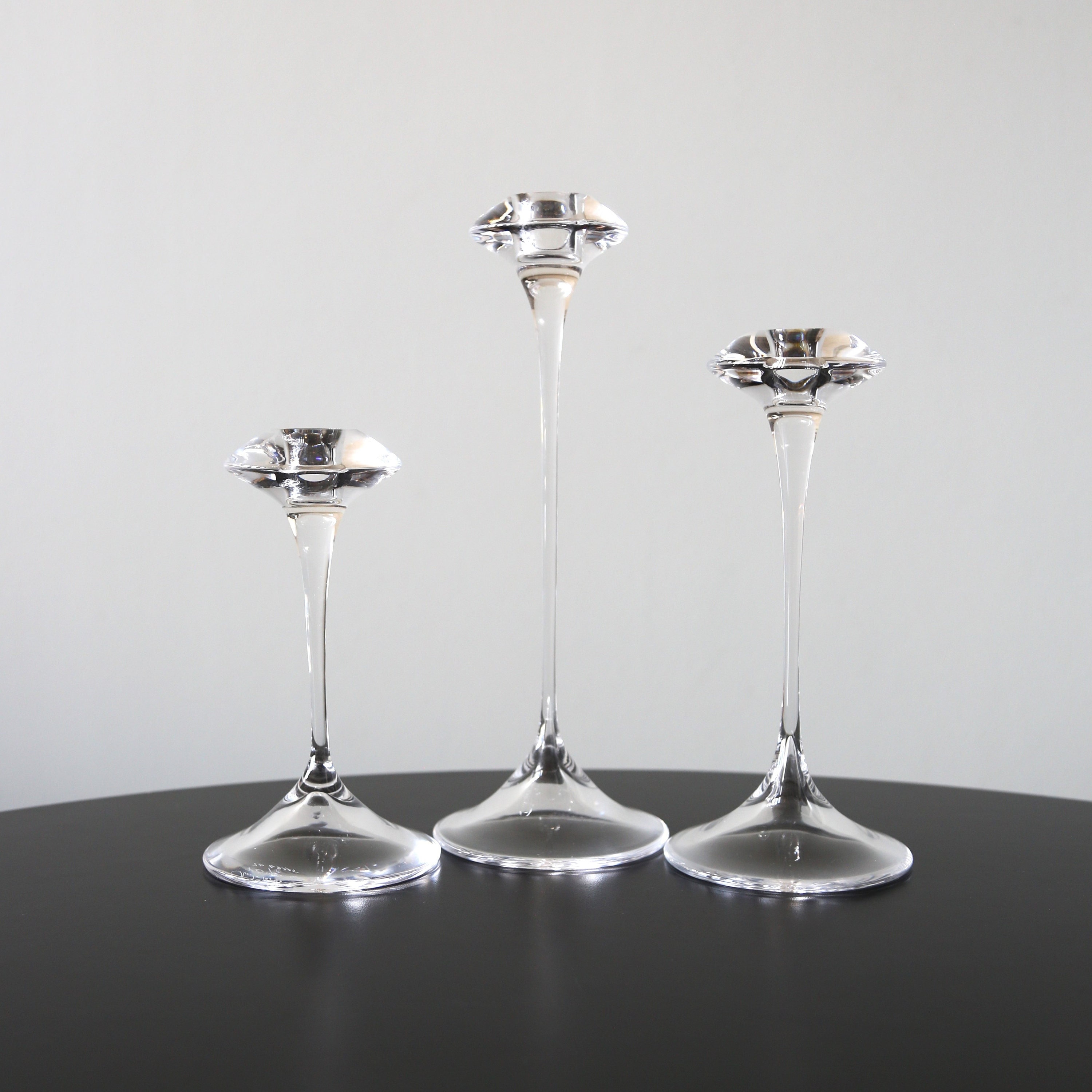 Kjell Engman / Kosta Boda Fanfare Candlesticks Complete Set Kjell Engman / Kosta Boda Fanfare Candlesticks Complete Set