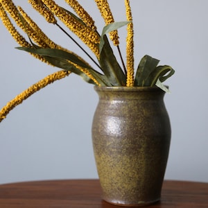 Vintage Studio Pottery Vase Handmade Stoneware Vessel