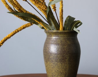 Vintage Studio Pottery Vase Handmade Stoneware Vessel