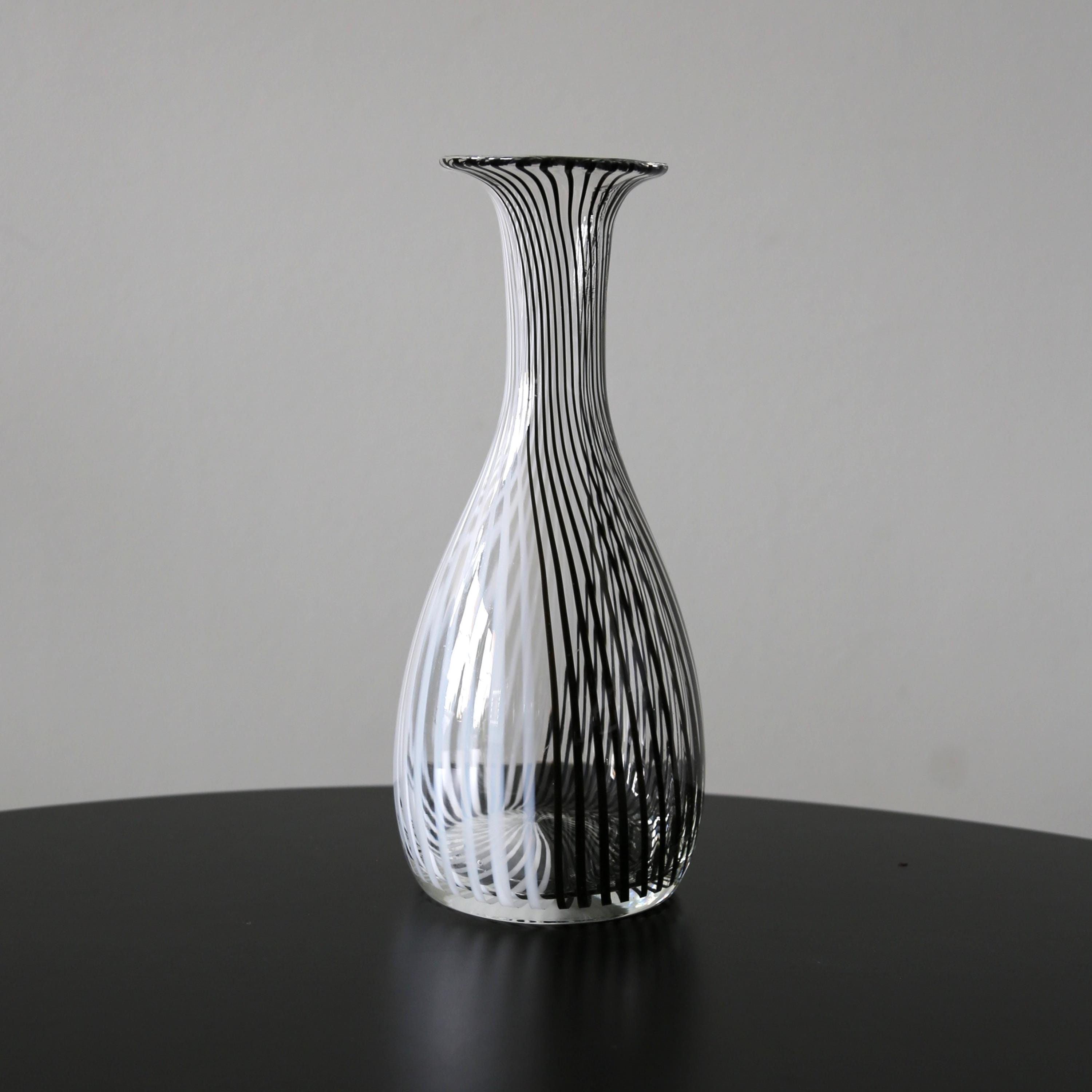 Dino Martens for Aureliano Toso Murano Vase Mid Century Mezza