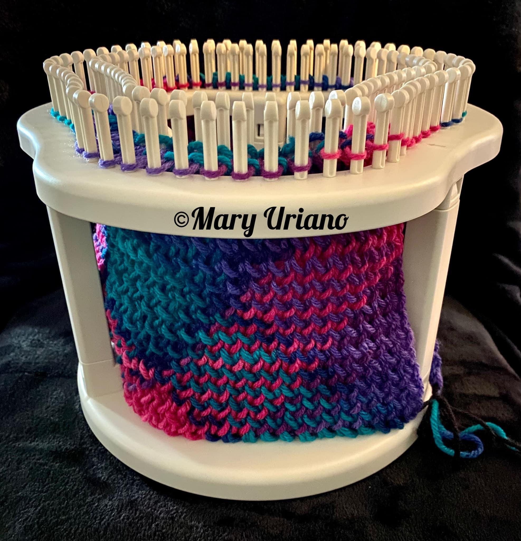 Loom Knit Planned Pooling/magic Plaid Scarf PDF Step by Step Video