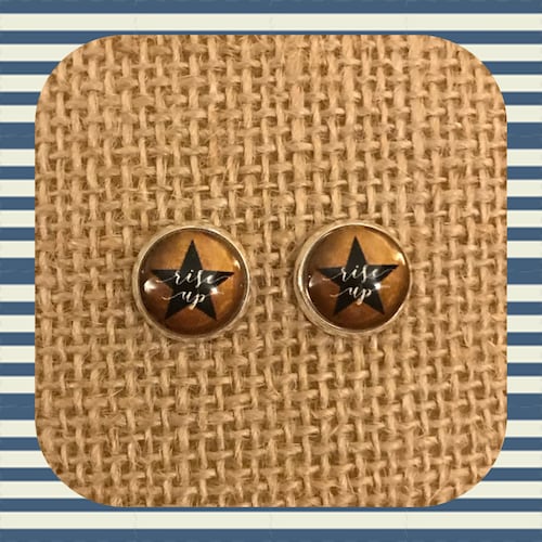 Hamiltoninspired Earrings NEW Custom Design Etsy