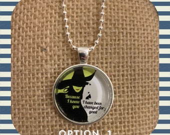 Wicked-inspired quote necklaces! Theater lovers will love this gift!