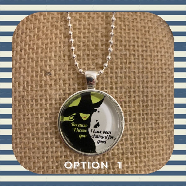Wicked-inspired quote necklaces! Theater lovers will love this gift!