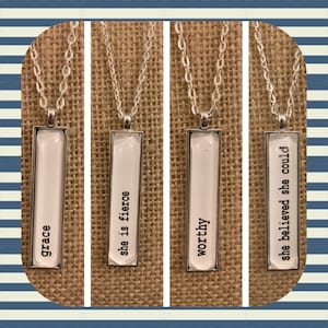 Mantra necklaces are ready to ship!