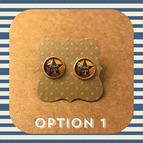 Hamiltoninspired Earrings Custom Design Etsy