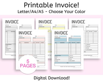 Invoice Form Blank Invoice for Small Business Invoice for your business