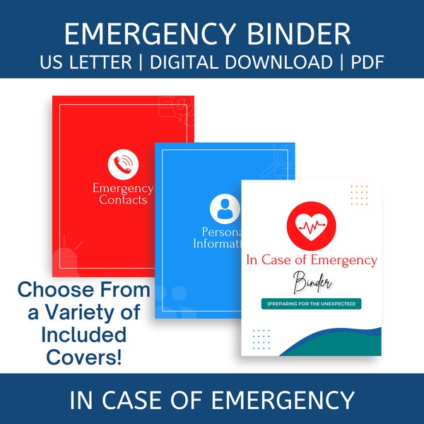 In Case of Emergency Family Organization Binder