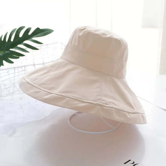 Cotton Linen Fisherman Hat Ladies Wide Outdoor Leisure Beach Hat Wide Brim  Cotton Hat Must Have Sun Protection Hat 