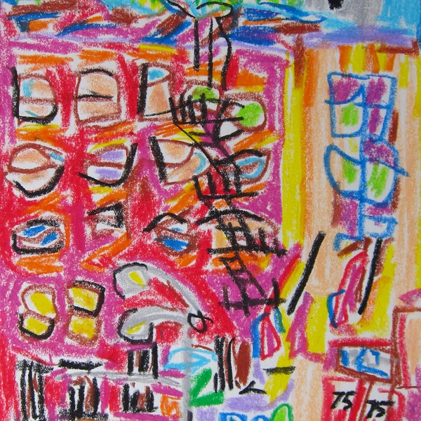 Oil Pastel Art - Etsy