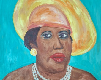 Aretha -- Originele olieverf op canvas