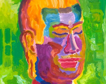 Jayavarman: Original oil on canvas portrait