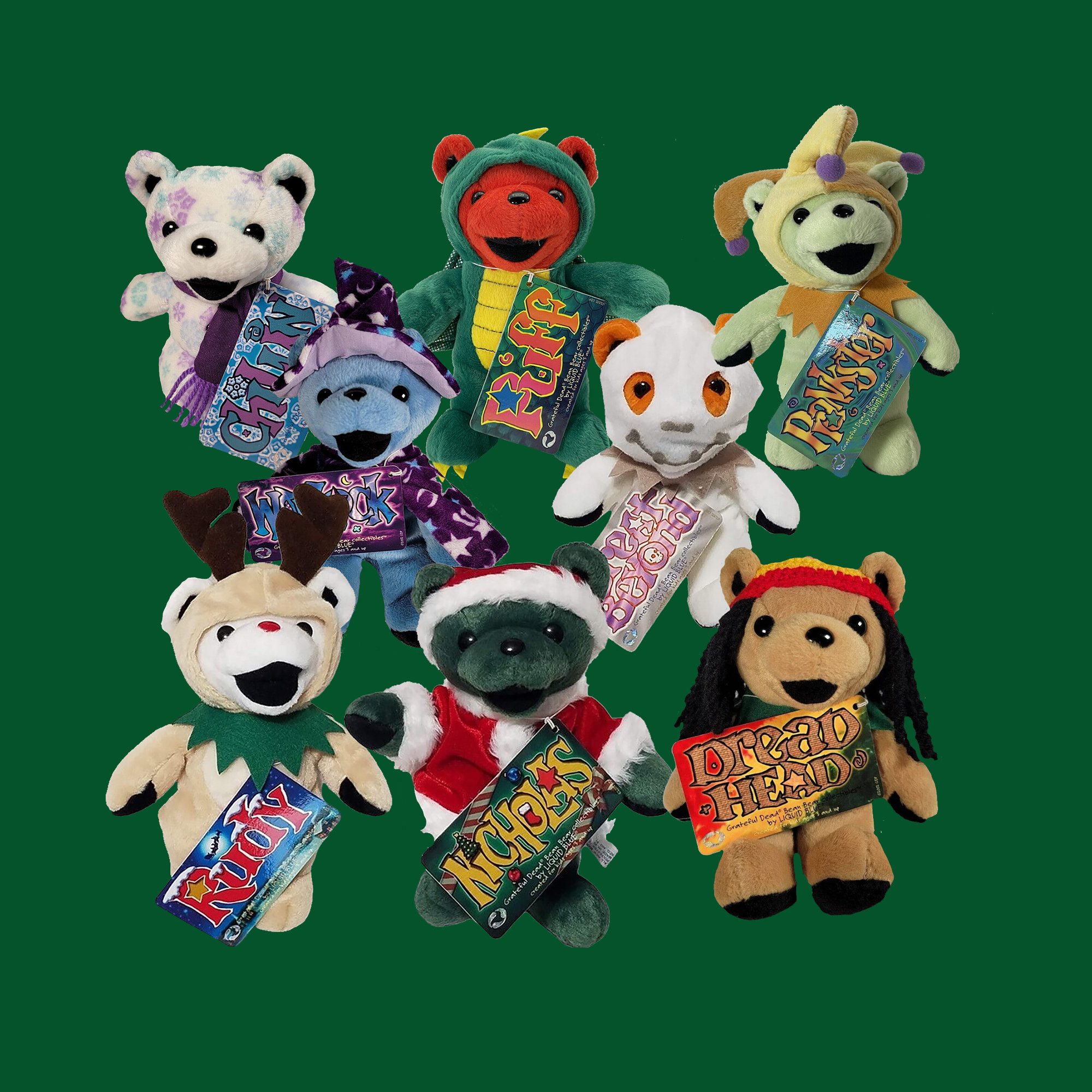 GRATEFUL DEAD・グレートフルデットベア・マスコット３２個 GRATEFUL DEAD・グレートフルデットベア・マスコット32個