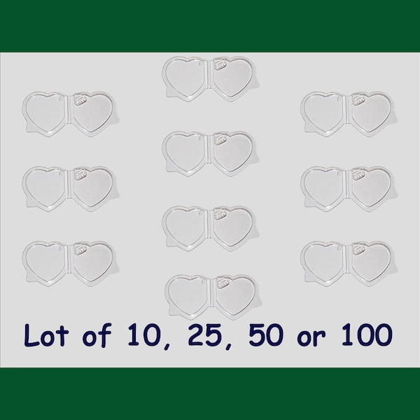 Your choice of 10, 25, 50 or 100 Ty heart tag protectors for beanie babies, buddies, boos and Pillow Pals
