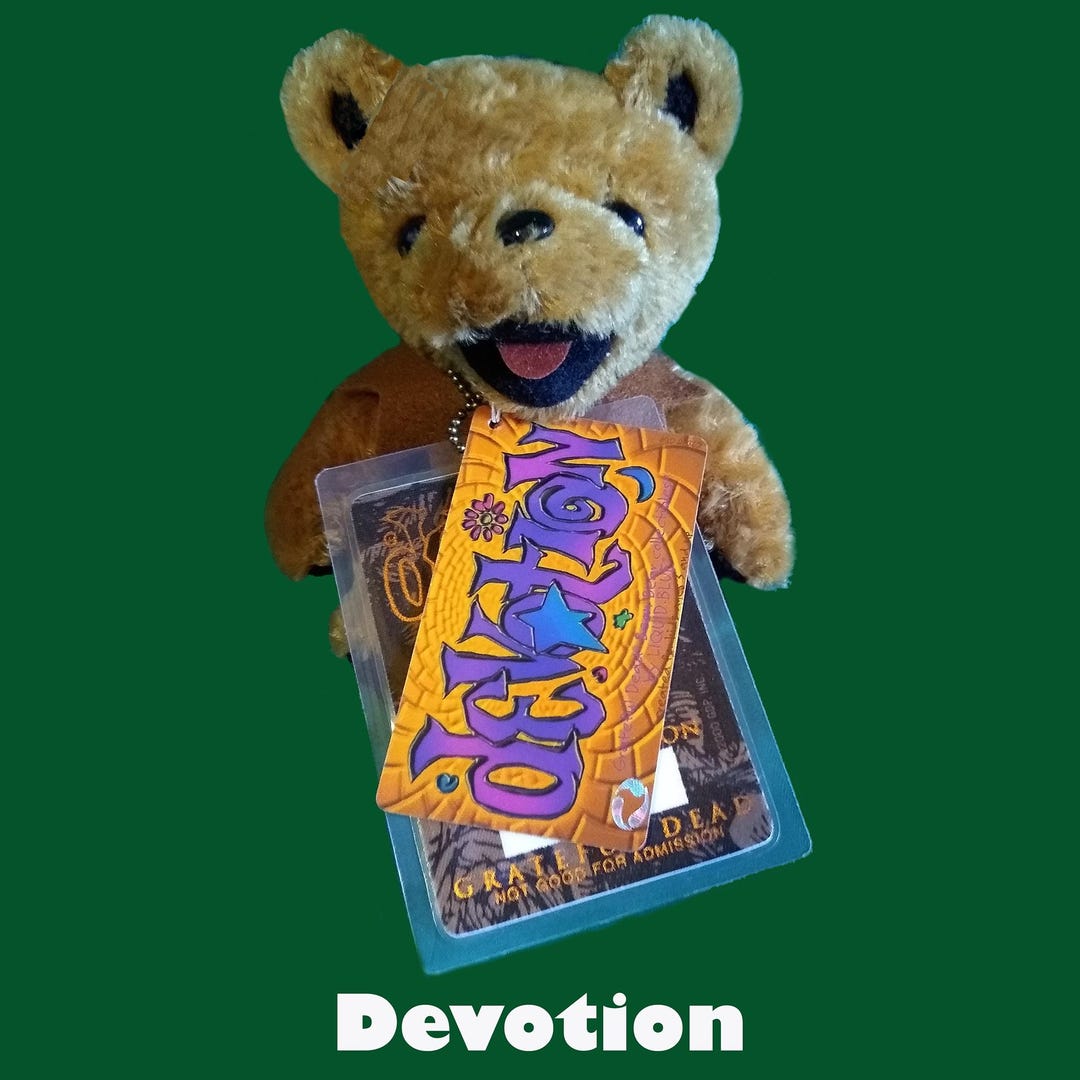 ぬいぐるみ Devotion;Grateful dead bear Vintage Limited Edition Grateful Dead 7-inch Devotion Plush Bear
