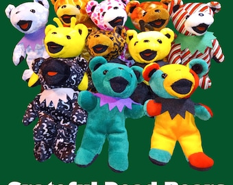 ぬいぐるみ Devotion;Grateful dead bear Vintage Limited Edition Grateful Dead 7-inch Devotion Plush Bear