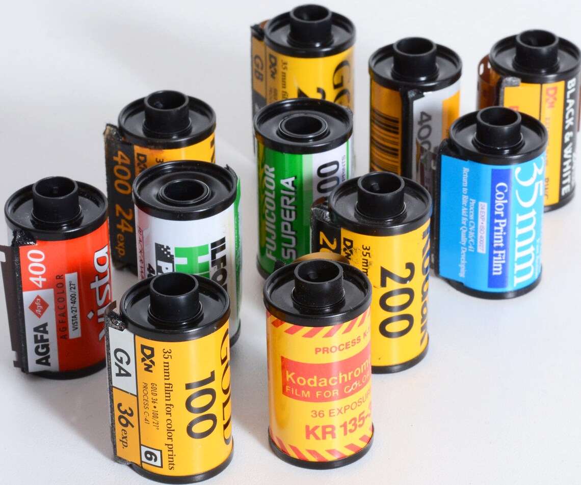 Lot Of Empty Metal Film Cartridges From 35mm Film For Etsy