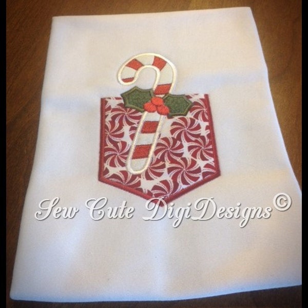 Candy Cane Applique Patch - Christmas Treat, Bow 2.25" (3-Pack, Iron O - Foto 9