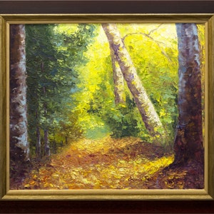 Weg durch Wald, Sommer, sonnigen Wald, Sonnenlicht, ruhigen, Wald, Bäume, Eiche, Buche, Natur, Landschaft