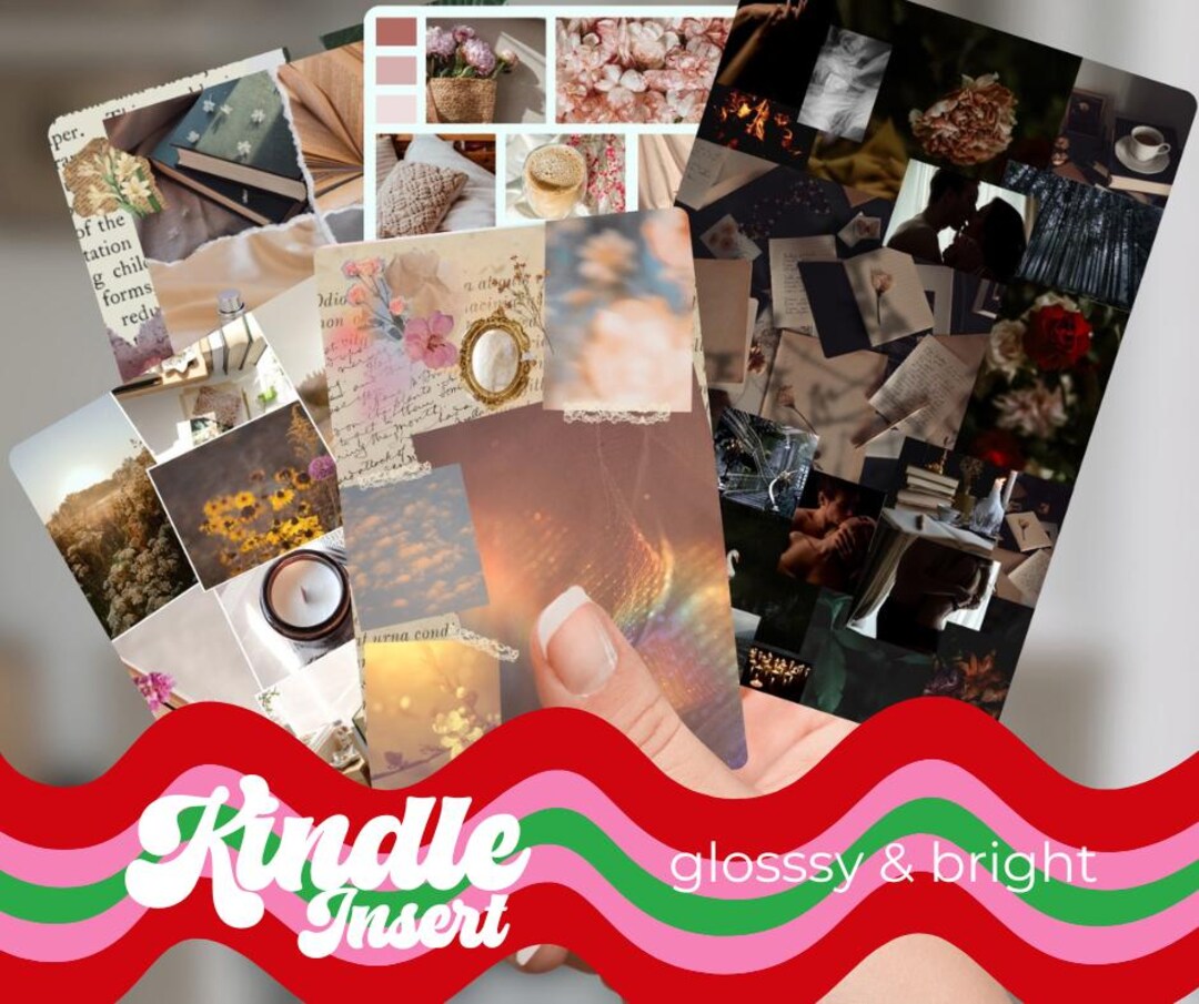 Scrapbook Collage/ Kindle Insert for Clear Case / Kindle Decor / E ...