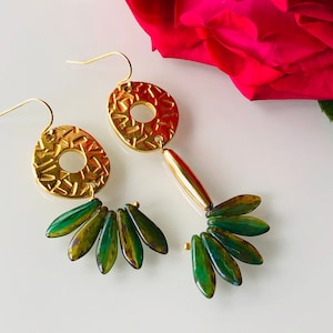 Unique, mismatched handmade earring