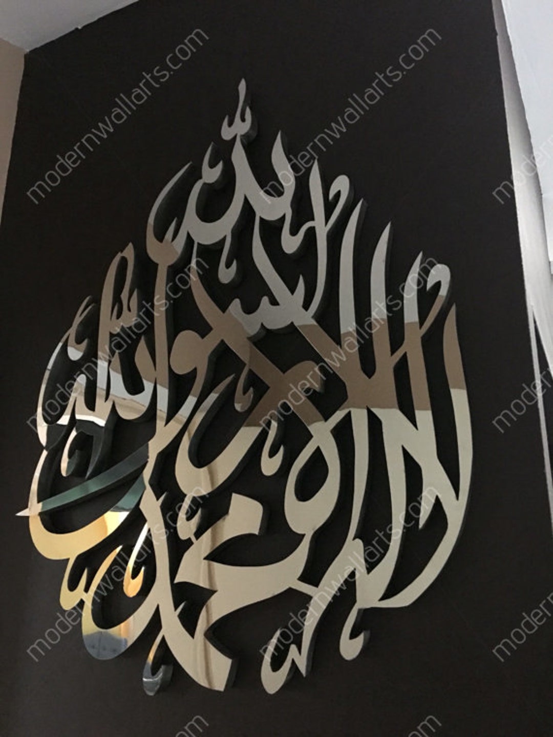 Buy 3D Stainless Steel Tear Drop Kalma Shahada Online in India - Etsy