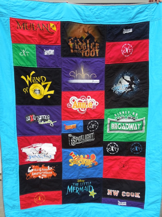 Throw Size TShirt Quilt Custom Order Etsy