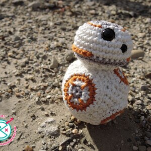 Pdf PATTERN : BB8 droid with movable head BB-8 Star Wars robot crochet amigurumi pattern BB 8 Force Awakens star wars crochet pattern image 7