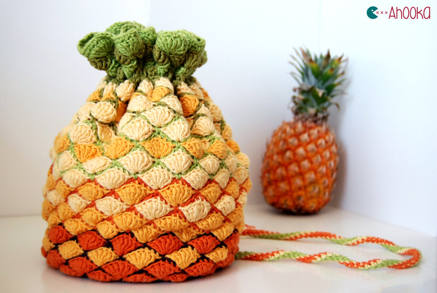 Sac top ananas crochet