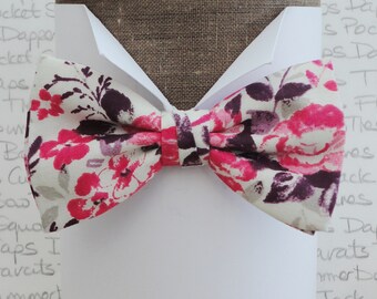 Floral Bow Tie, bow ties for men, wedding bow tie