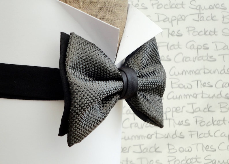 Carbon Fibre Bow Tie bow ties for men Etsy