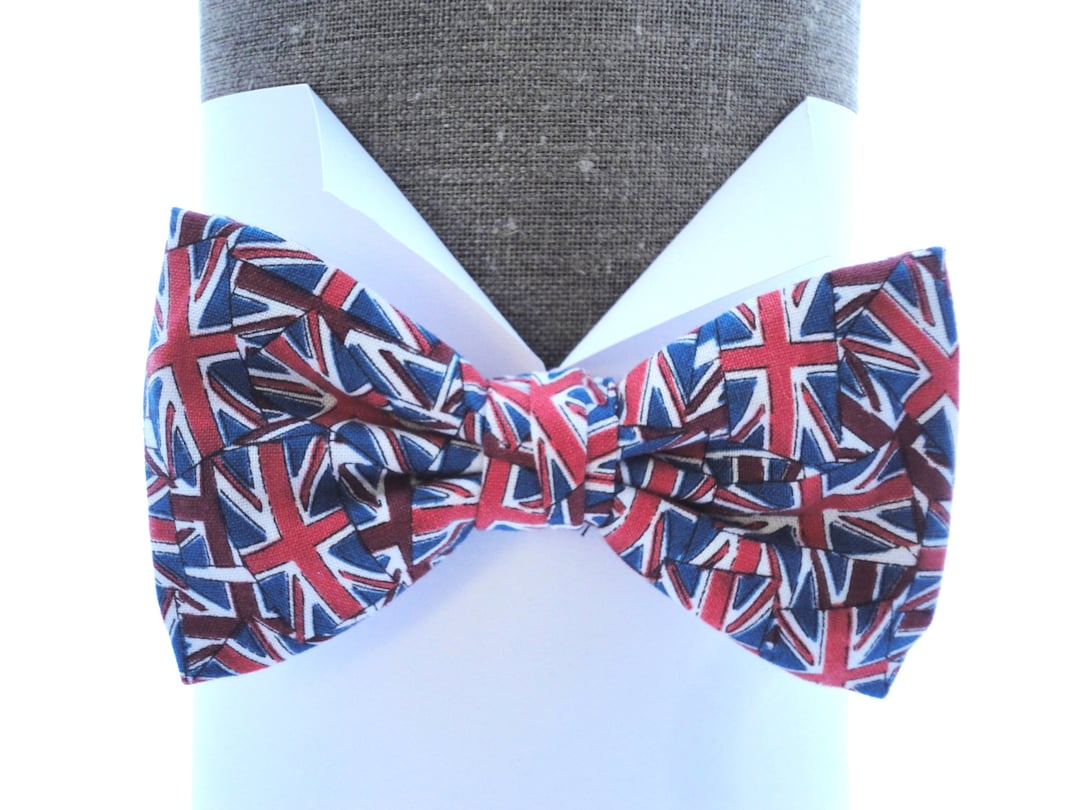 union jack neck tie