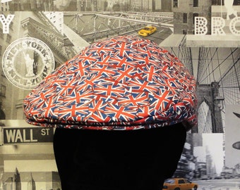 Flat Cap, Union Jack Flat Cap, Men&#39;s Hats