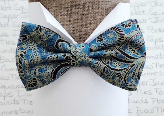 Paisley Print Bow Tie Perfect for Proms Weddings Balls - Etsy Singapore