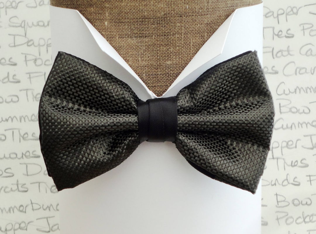Carbon Fibre Bow Tie, Bow Ties for Men Etsy