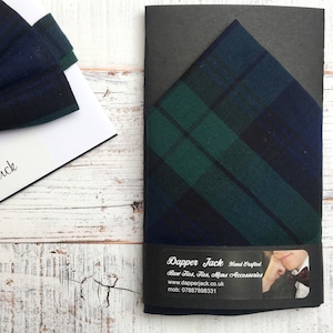 Blackwatch Pocket Square, Must Have Suit Accessory For Any Occasion