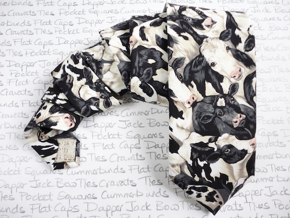cow print tie