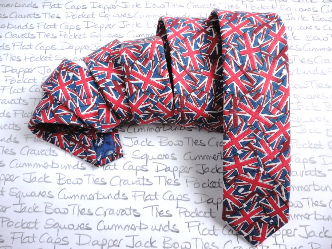union jack neck tie