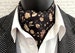 Floral Reversible Cravat, Paisley Cravat, Black Cravat/Ascot, Ascots For Men, Cravats For Men 