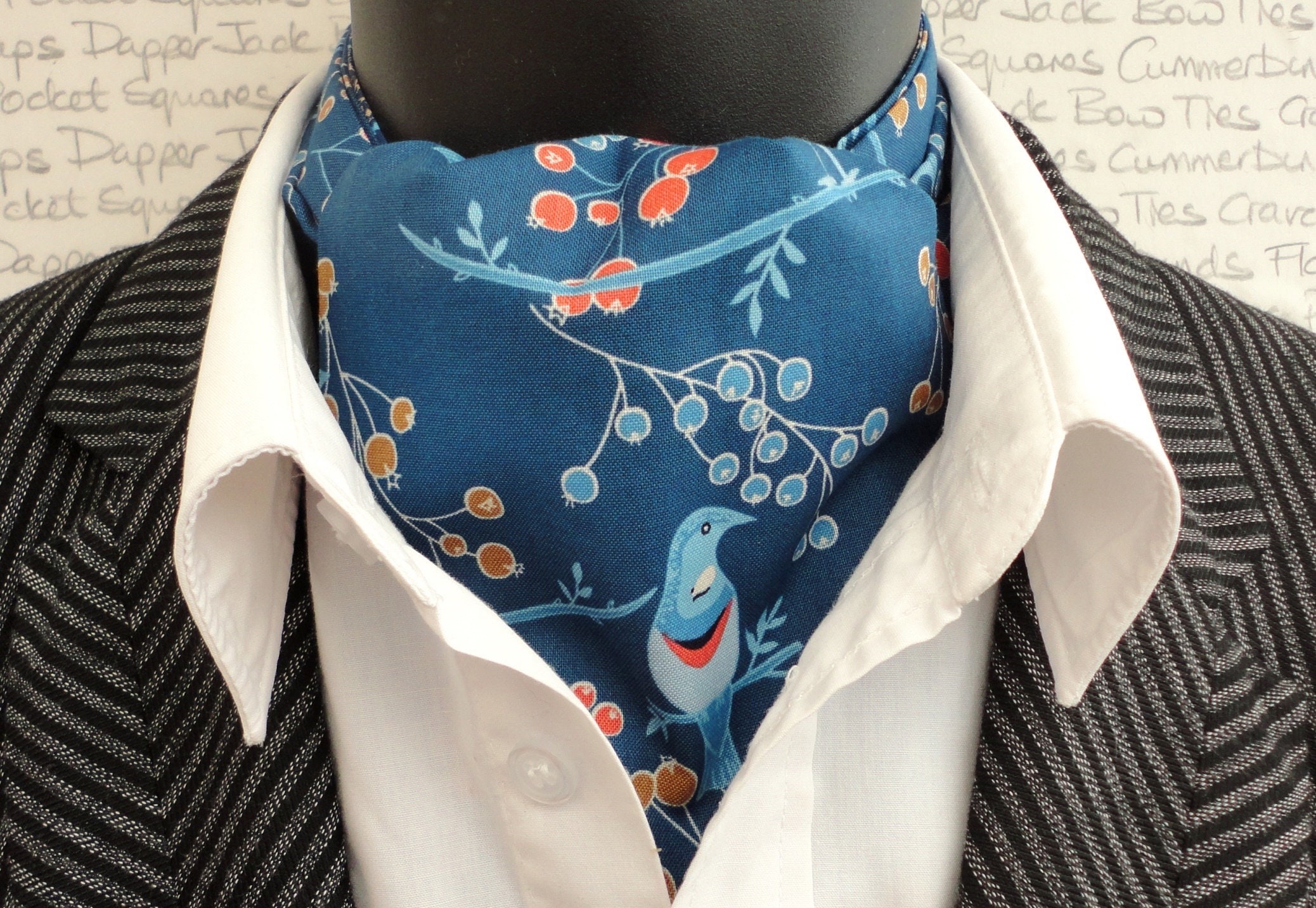Cravats para hombres ascots cravat reversible paisley de Etsy