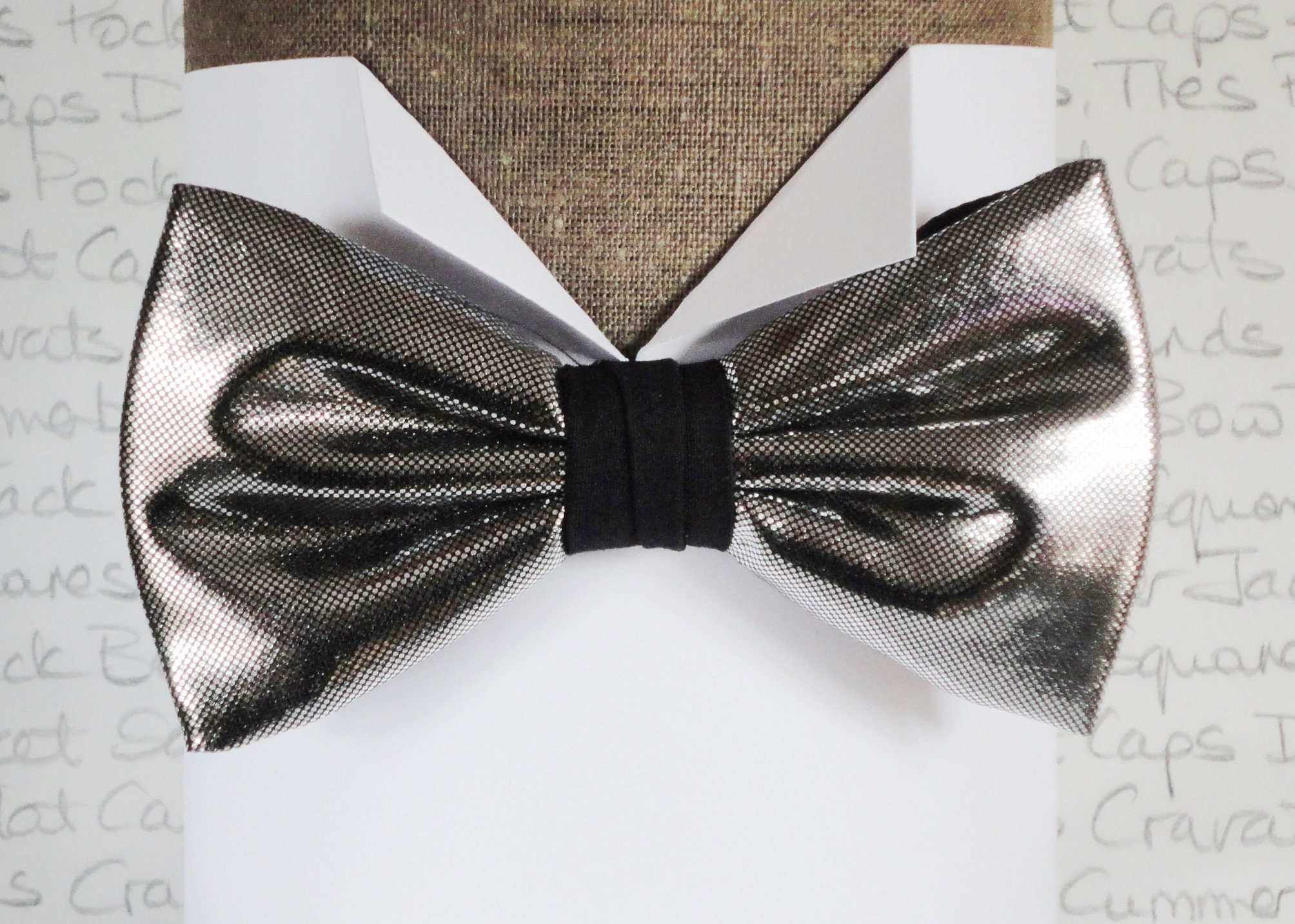 Zilveren vlinderdassen Dickie Bow Bruiloft - Etsy Nederland