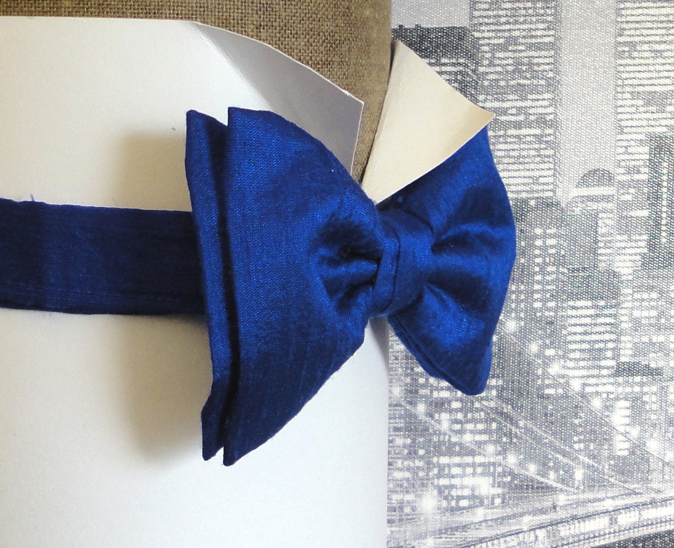 Download Electric blue silk bow tie, bow ties for men, pre tied or ...