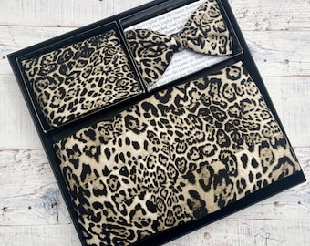 Buikbandset met luipaardprint, perfect voor schoolbals, bruiloften en black tie-evenementen