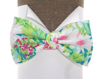 Pajarita, ideal para bodas, margaritas en jade, corbata para uno mismo o pajarita preatada en una banda ajustable